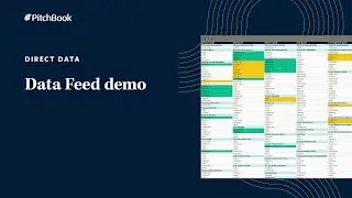 PitchBook Direct Data: Data Feed demo