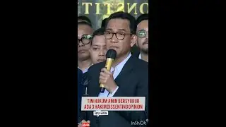Tim hukum AMIN bersyukur ada 3 hakim MK yang dissenting opinion