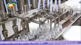 【CHENGXIANG Machinery】USA Customer E liquid filling line,china price e liquid filling machine
