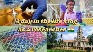 A day in the life of a microbiology researcher | Project Assistant at IISc | LAB VLOG
