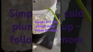 DIY cold water setup. #cold #coldexposure #coldplunge #coldshower