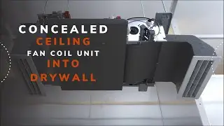 Installing the concealed ceiling fan coil unit into drywall | Termoelektronika