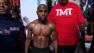 Weigh in! Mayweather vs  Pacquiao #MayPac
