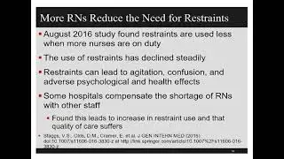 CMS Hospital Restraint and Seclusion: The Most Problematic CMS Standards and Proposed Changes 2021