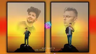 Picsart new Sunset Dual photo Editing || How do you combine 2 pictures on photos? @mcstanofficial666