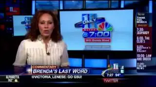 WXIA-TV: Бренда Вуд приветствует выход на пенсию Моники Пирсон