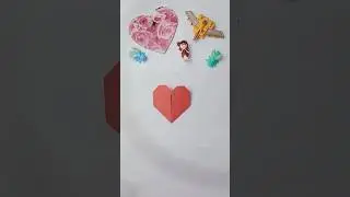 Простое сердечко своими руками ❤️ Небольшие идеи для поделок ✨️🎀 || #шорты #творческаястудия