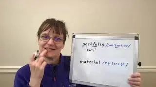 How to Pronounce Portfolio and Material