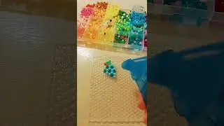 игрушки  своими руками из аква мозаики ,итог покажу потом #аквамозайка