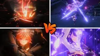 AUGUSTA red Electro VS RAIDEN Electro purple | Wuwa X GI