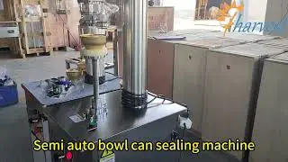 Semi-Automatic Sealing Machine for Bowl Cans | Perfect for Pet Food & Soup Containers