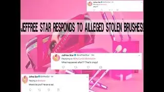 JEFFREE STAR RESPONDS TO MORPHE BRUSHES ALLEGED THEFT!