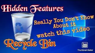 Increase the capacity of Recycle bin | Hidden Features of Recycle Bin