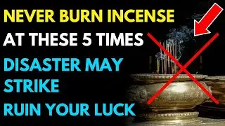 NEVER Burn Incense At These 5 Times! Bad Luck Will Haunt You Relentlessly!