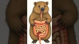 Wombats and Their Cube Shaped Poop A Surprising Fact! #wombat #poop #explore #discover #trending