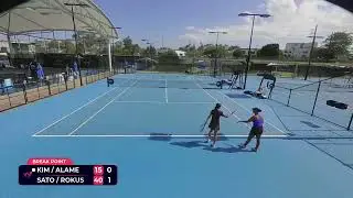 Rianna Alame Elicia Kim vs Sarah Rokusek Himari Sato doubles R16 W50 Brisbane 11 November 2025 Austr