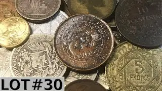 TRIPLE SILVER & Big 1800s Copper FOUND in Half Pound World Coin Search - Lot #30