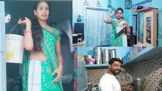 Double Hanky Tuck in Saree VDO ne Meri kya Halt krdi😭Socha bhina tha😫He bhagwan🙏Villager Mom Shalini