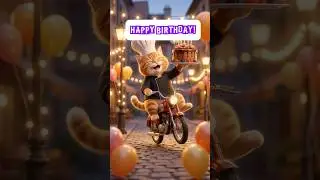 This cat just delivered the most epic birthday surprise #animation  #birthday #shorts #happybirthday