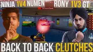 Rony 1V3 GT | Ninjajod 1V4 NUMEN 🤯🔥 SouL 10 Kills Domination