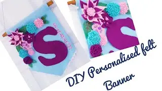 DIY Personalised Name | Felt Name Letter Banner |  DIY NurseryLetters