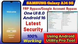 Samsung A34 5G FRP Bypass Android 16 In 2026 #viral #trending #samsung 