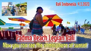 Wow I love this sunset time on Padma beach Legian, Come along guys #padmabeach  #legianbali #bali