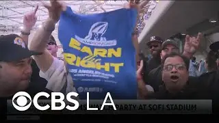 Rams fans fill SoFi Stadium seats for NFC Championship Game watch party