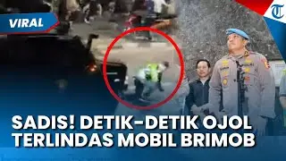 DETIK-DETIK MENCEKAM Driver Ojol Terlindas Mobil Brimob saat Demo, 7 Oknum Diamankan Propam
