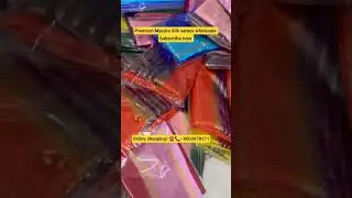 chickpet bangalore shopping today #saree #wholesalesarees #trendingsarees#mysoresilk#indianhandlooms