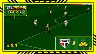 PES 2026: Brazucas (PS2) ML #87 S&atilde;o Paulo x Crici&uacute;ma | Rodada 13 | Divis&atilde;o 1 | Temporada 3