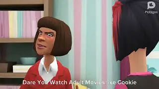 Lizzie Gets Grounded Forever (Lizzie Watching Adult Movies gets Grounded)