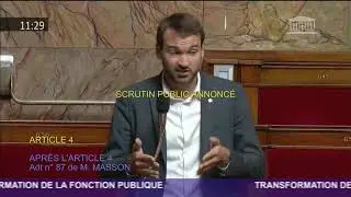 Ugo Bernalicis, député Insoumis, imite Nicolas Sarkozy à l'Assemblée