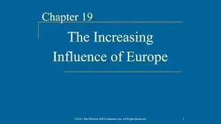 AP World History - Ch. 19 - The Increasing Influence of Europe