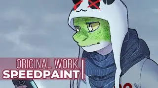 Original Work | A Stroll in The Fog Speedpaint