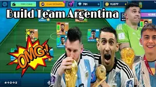 DLS 24 | Build Argentina Team 🔥|#dls24 #argentina #messi #viralvideo