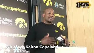 Iowa WR coach Kelton Copeland on Tyrone Tracy Jr., Oliver Martin (10.29.19)