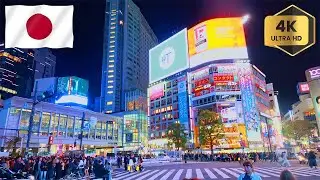 【4K HDR】Tokyo Night Walk - Shibuya Crossing at Night | Neon Lights, City Ambience | Japan Walk 2025