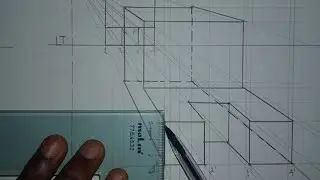 Como representar figura tridimensional em perspetiva rigorosa 1PF 📏📐