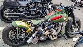 Harley Davidson Shovelhead Supercharger Sound