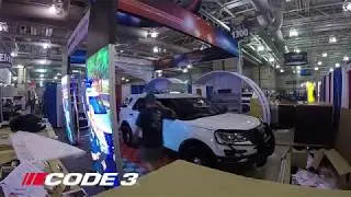 Code 3's Booth Set Up Time-lapse at Police Security Expo in Atlantic City