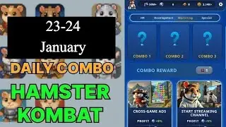 Hamster Kombat Daily Combo | Hamster Kombat Daily Combo Today 23-24 January | Hamster Kombat Combo
