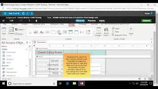 MindTap - Cengage Access how to set the font color of a control in Form Design view