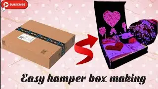 Valentine&rsquo;s Day Handmade Hamper Box 🎁 | Surprise Gift Box Idea #trendingnow #valentinesday #diy