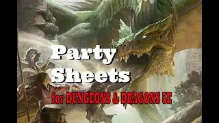 Let's Talk D&D | Adventuring Party Sheets | Crit Academy Podcast