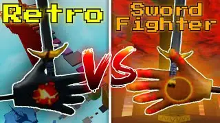 Retro VS Sword Fighter, Which Glove Is BETTER? | Slap Battles