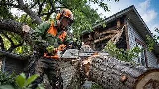 Saving a new house from a tree