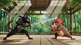 Epic NIZZA-Style Cat vs Mouse Sword Fight Battle | Shadow Claw the Ninja Cat vs Turbo Tail