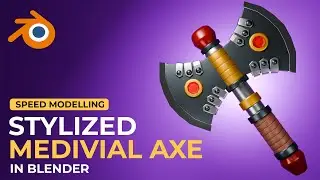 How to make axe in blender | Speed modelling Axe in Blender