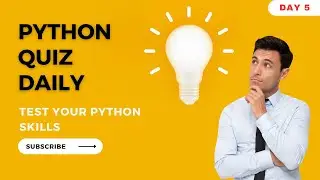 Python quiz daily - python exercises for beginners - Day 5